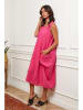La Compagnie Du Lin Leinen-Kleid "Alteo" in Pink