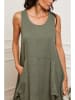 La Compagnie Du Lin Leinen-Kleid "Alteo" in Oliv