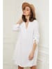 Fleur de Lin Linnen jurk "Basta" wit