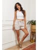 Fleur de Lin Leinen-Shorts "Boristo" in Beige