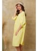 Fleur de Lin Leinen-Kleid "Cadence" in Gelb