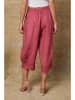 Fleur de Lin Lniane spodnie "Erus" w kolorze różowym