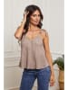 Fleur de Lin Leinen-Top "Filiale" in Beige