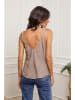 Fleur de Lin Leinen-Top "Filiale" in Beige