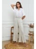 Joséfine Leinen-Hose "Gladys" in Creme