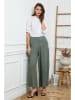Joséfine Leinen-Hose "Gladys" in Khaki