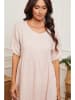 La Compagnie Du Lin Leinen-Kleid in Rosa