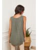 Fleur de Lin Lniany top "Harley" w kolorze oliwkowym