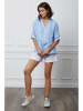 Fleur de Lin Linnen blouse "Helly" lichtblauw