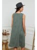 Fleur de Lin Lniana sukienka "Hemar" w kolorze khaki