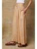 Fleur de Lin Lniane spodnie "Kendra" w kolorze beżowym