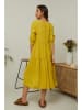 Fleur de Lin Lniana sukienka "Lantana" w kolorze żółtym