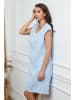 Fleur de Lin Leinen-Kleid in Hellblau