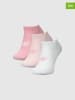 4F 3-delige set: sokken lichtroze/wit