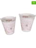 Anticline 2-delige set: decoratieve emmers lichtroze