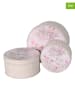 Anticline 3er-Set: Aufbewahrungsdosen in Creme/ Rosa