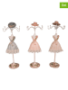 Anticline 3er-Set: Schmuckständer in Beige/ Hellblau/ Rosa - (H)25,5 cm