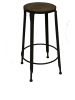 Anticline Barhocker in Dunkelbraun - (B)43,5 x (H)77 x (T)43,5 cm