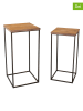 Anticline 2-delige set: sidetables lichtbruin
