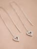 Lodie Silver Zilveren oorhangers met edelstenen