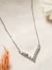 Lodie Silver Verzilverde ketting met edelstenen - (L)42 cm