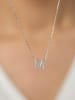 Lodie Silver Zilveren ketting "M" met hanger - (L)43 cm