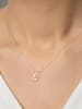 Lodie Silver Zilveren ketting "E" met hanger - (L)43 cm