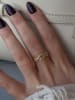 Lodie Silver Beschicht. Ring mit Edelsteinen