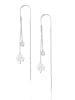 Lodie Silver Zilveren oorhangers met edelstenen