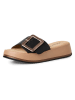 s.Oliver Leren slippers zwart