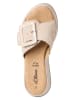 s.Oliver Leder-PAntoletten in Beige