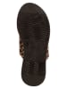 s.Oliver Skórzane klapki w kolorze brązowym