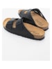 Camel Active Leder-Pantoletten "Bio" in Schwarz