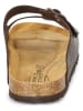 Camel Active Leder-Pantoletten "Bio" in Braun