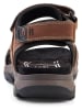 Camel Active Leren sandalen "Rise" bruin