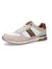 Camel Active Skórzane sneakersy w kolorze jasnobrązowo-beżowo-białym