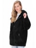 Schmuddelwedda Fleece-Mantel in Schwarz