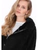 Schmuddelwedda Fleece mantel zwart