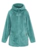 Schmuddelwedda Fleece-Mantel in Türkis
