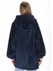 Schmuddelwedda Fleece mantel donkerblauw