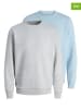 Jack & Jones 2er-Set: Sweatshirts "Bradley" in Hellblau/ Grau