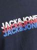 Jack & Jones Koszulka "Cyber" w kolorze granatowym