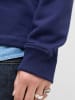 Jack & Jones Sweatshirt in Dunkelblau/ Creme