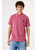 Garcia Koszulka polo w kolorze jasnoróżowym