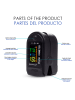 DAM Pulse oximeter zwart