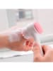 DAM Silicone gezichtsreinigingsborstel wit/lichtroze