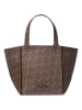 Michael Kors Leder-Henkeltasche in Dunkelbraun - (B)30 x (H)19 x (T)19 cm
