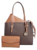 Michael Kors Leder-Shopper in Dunkelbraun - (B)40 x (H)34 x (T)13 cm