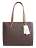 Michael Kors Skórzany shopper bag w kolorze ciemnobrązowym - 40 x 34 x 13 cm