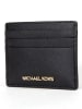 Michael Kors Skórzane etui w kolorze czarnym na karty - 10 x 8 x 1 cm